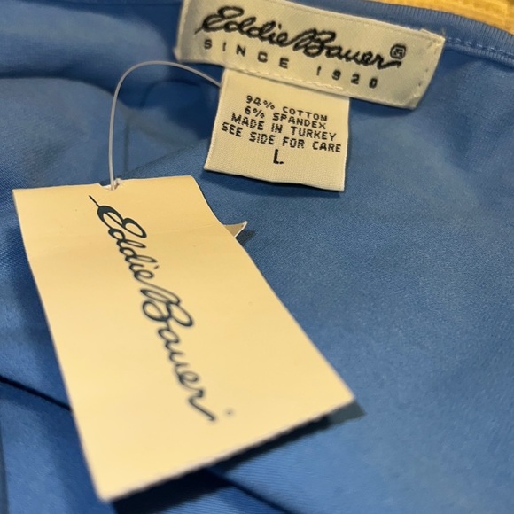 Eddie Bauer keyhole top blue nwt L - Picture 4 of 4